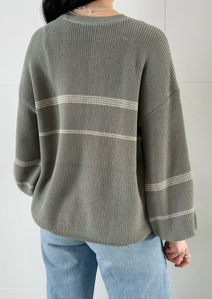 Fonda Fern Stripe Pullover Sweater