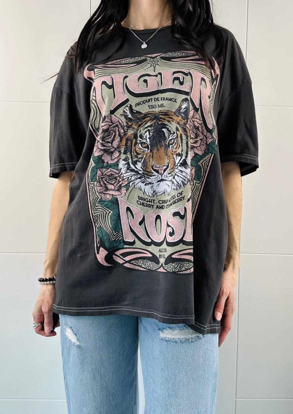 TIGER ROSE DESERT WASH RELAXED TEE