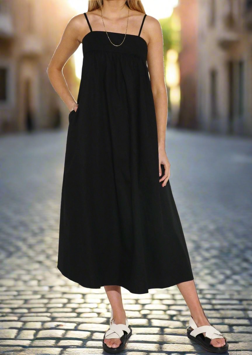 Madison The Label Denika Babydoll Maxi Dress Madison The Label Denika Babydoll Maxi Dress