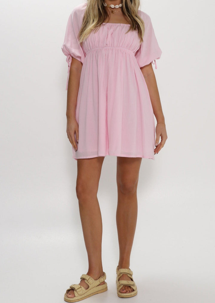 Lianna Pink Mini Dress