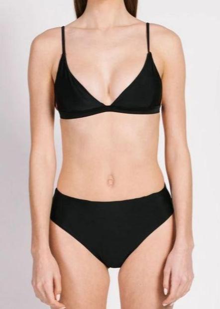 MAUI BLACK BRALETTE BIKINI SWIMSUIT
