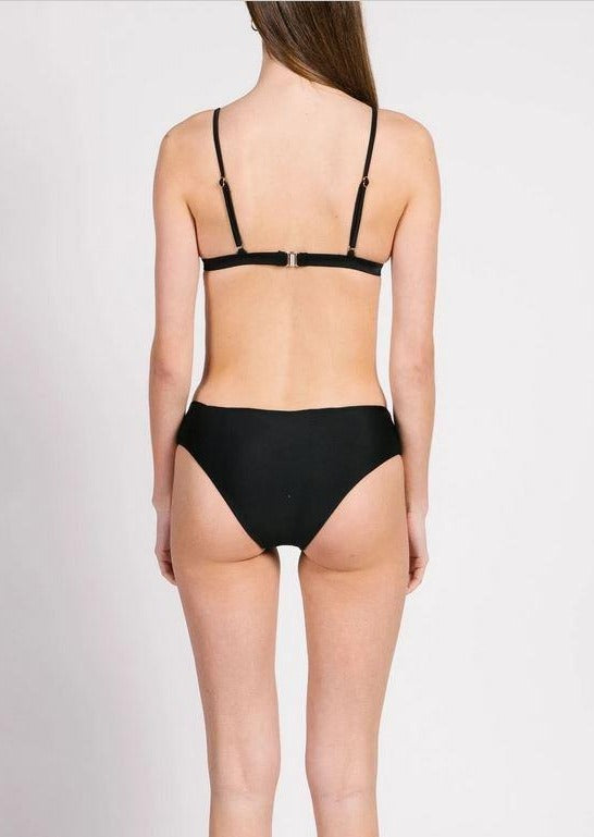 MAUI BLACK BRALETTE BIKINI SWIMSUIT