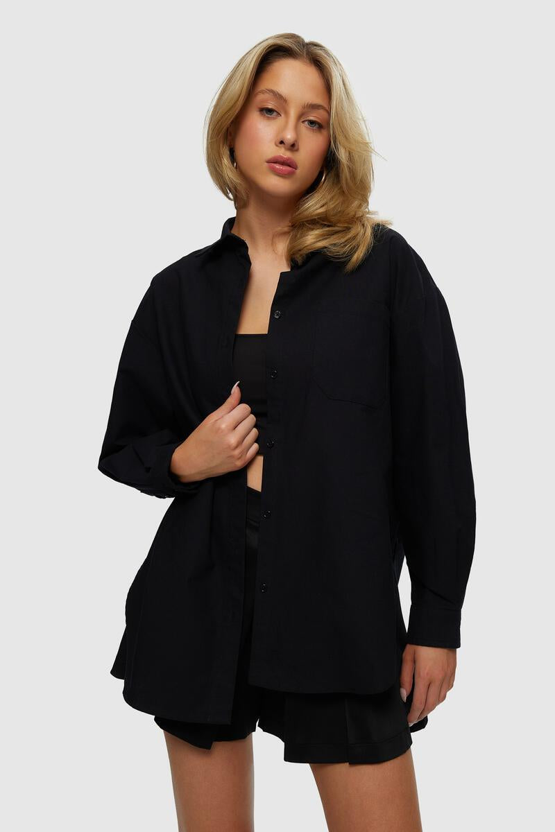 Kuwalla Oxford Black Blouse