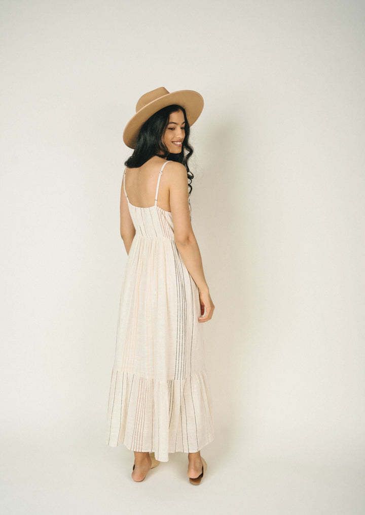 BANNER MILK MAXI DRESS