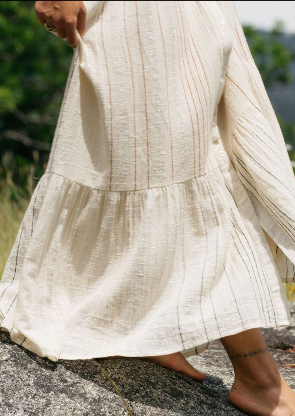 BANNER MILK MAXI DRESS