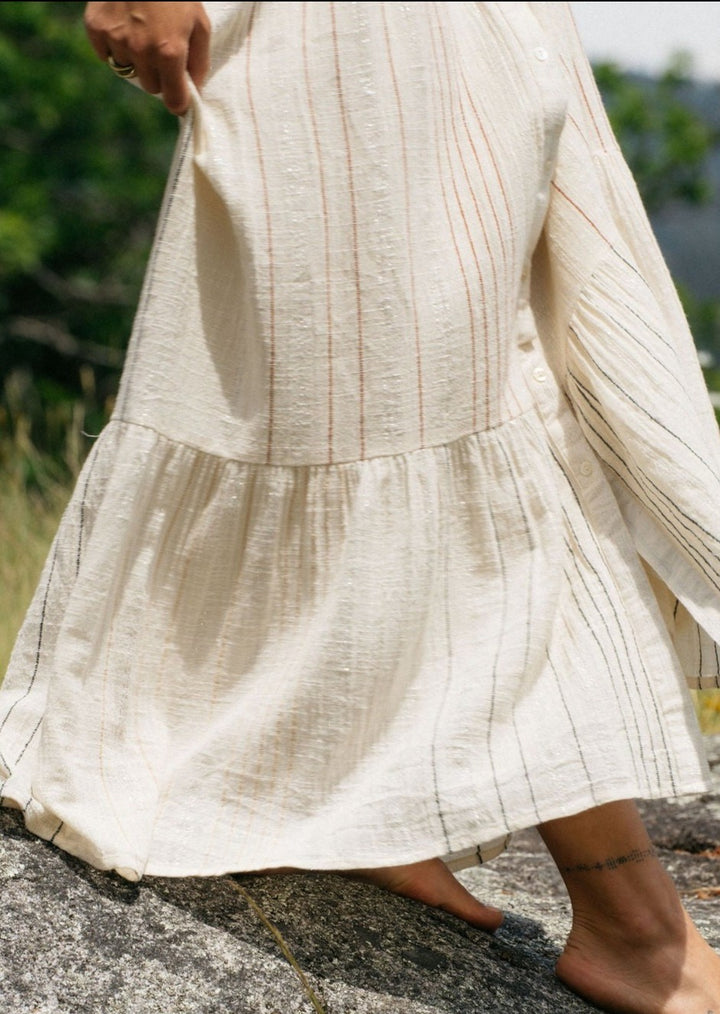 BANNER MILK MAXI DRESS