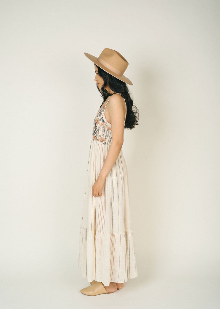 BANNER MILK MAXI DRESS