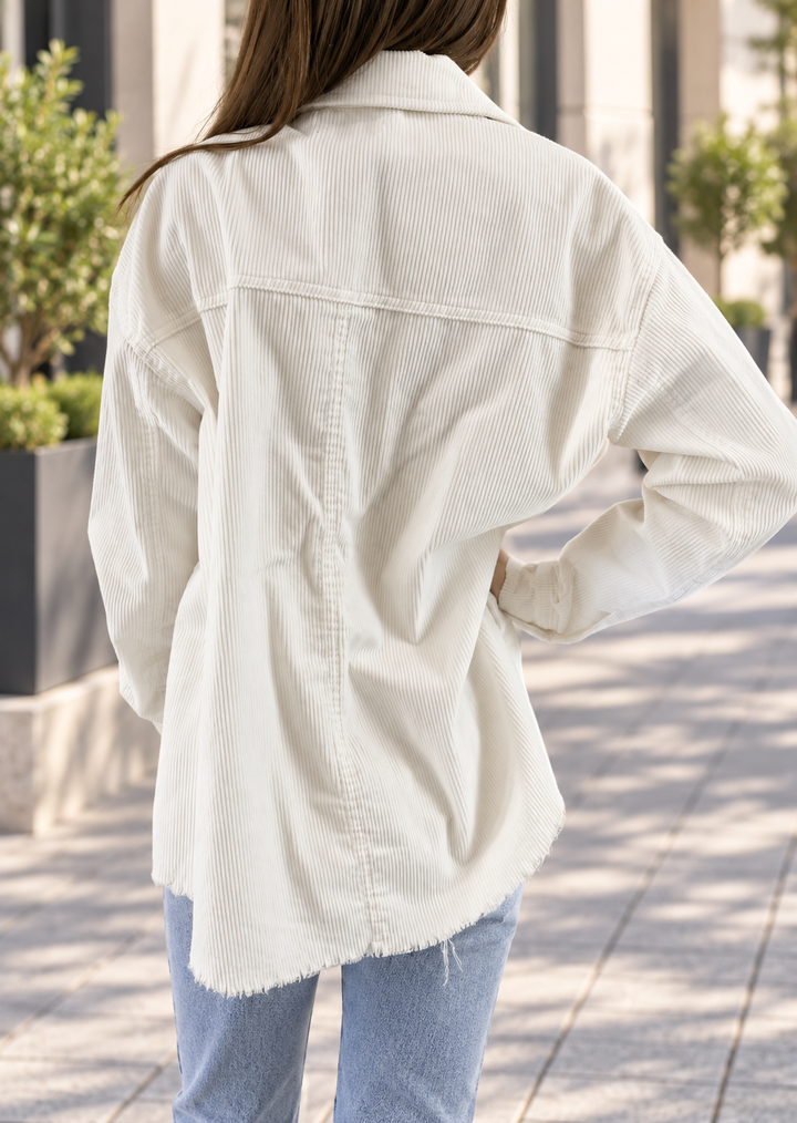 CORDUROY LONG SLEEVE OVERSHIRT