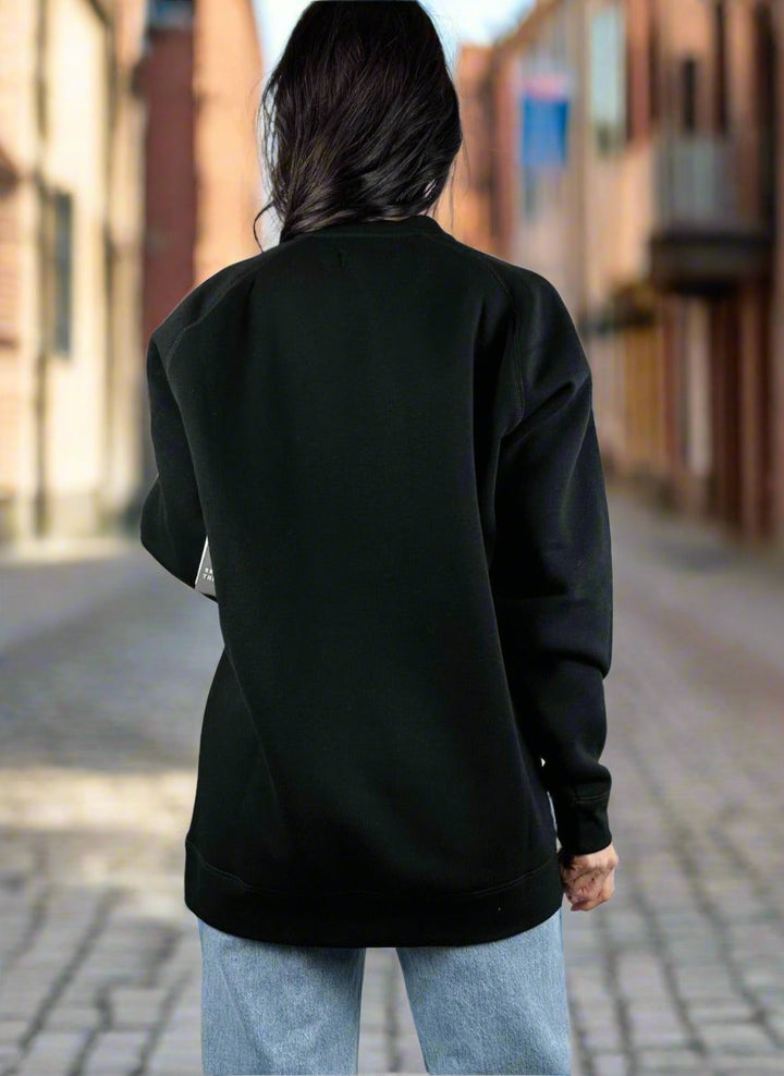 Cheers Babe Big Sister Crew Sweatshirt