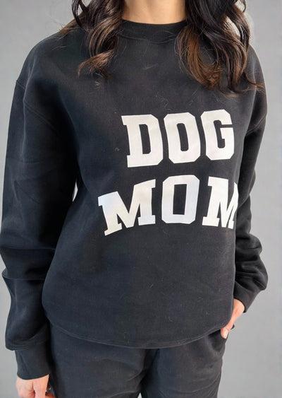 Dog Mom Classic Crew Neck Sweatshirt