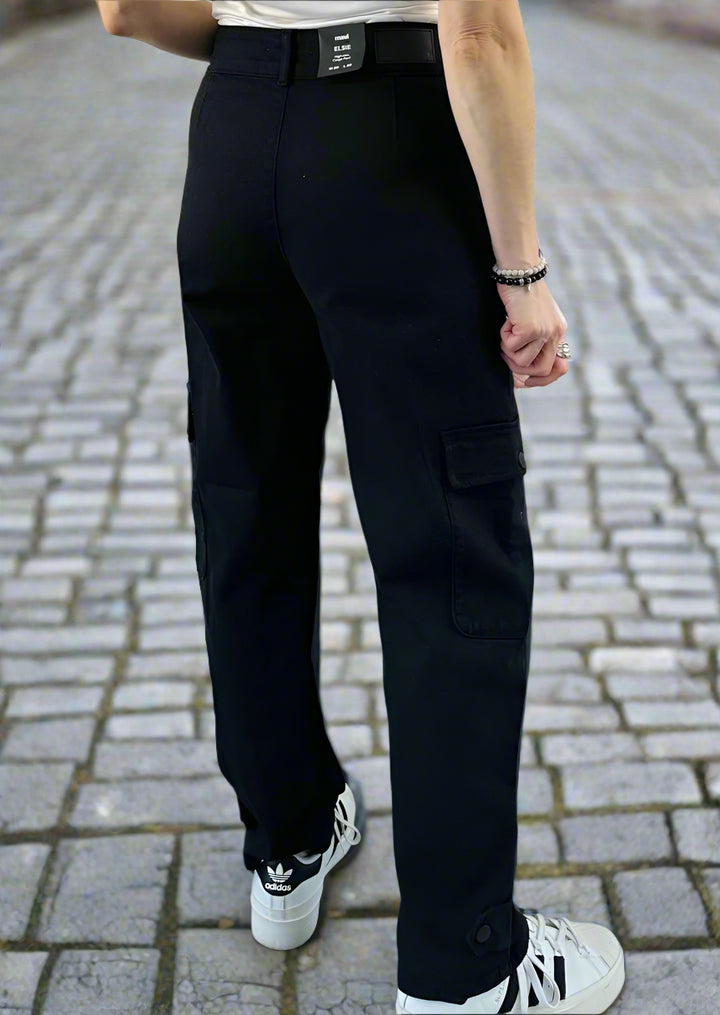 ELSIE SMOKE DENIM CARGO PANT