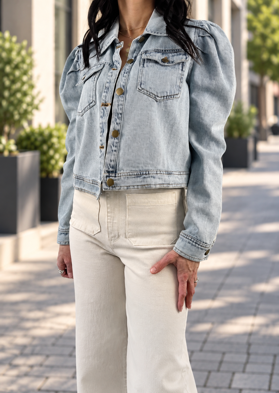 FLARE DENIM JACKET