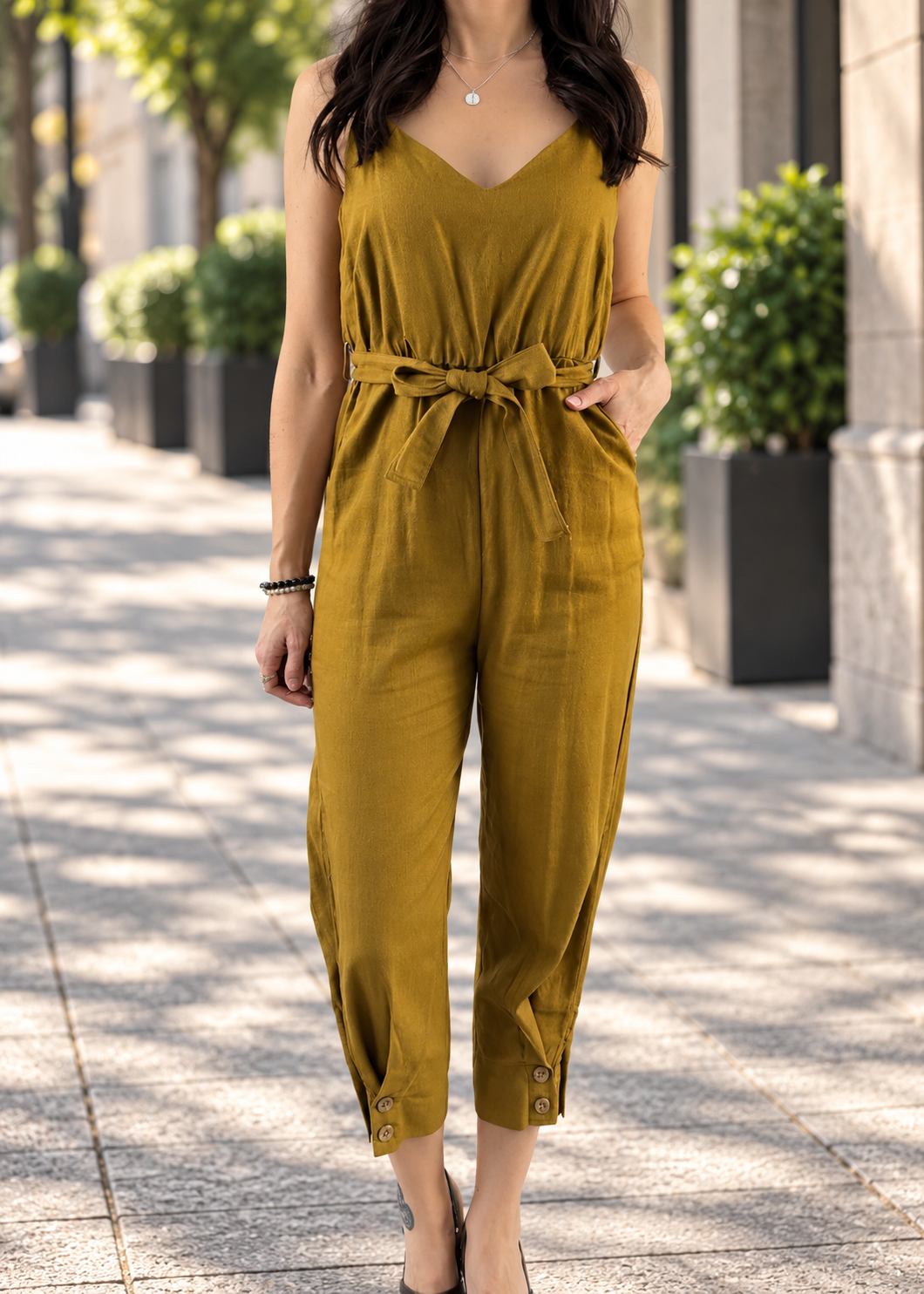 GEMMA KHAKI JUMPSUIT