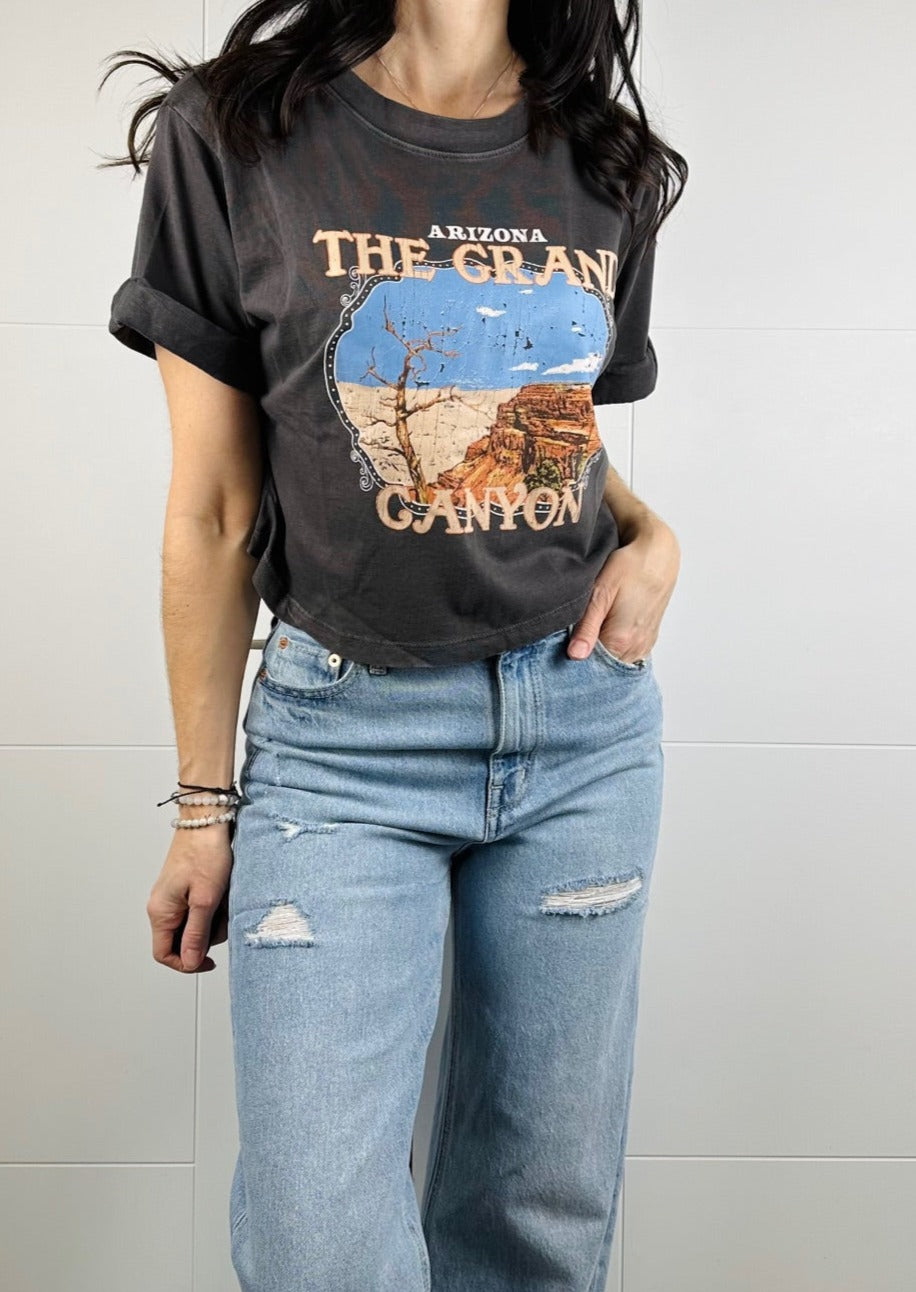 Grand Canyon Cropped Boyfriend Tee