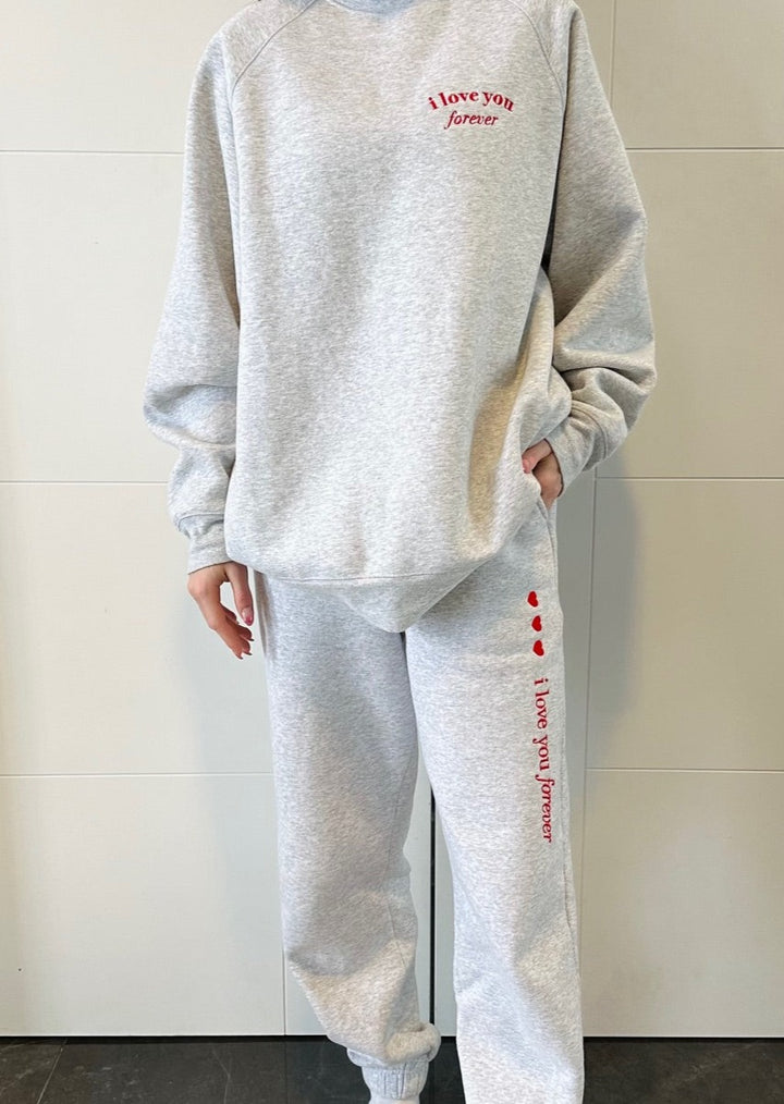 "I LOVE YOU FOREVER" OVERSIZED JOGGERS
