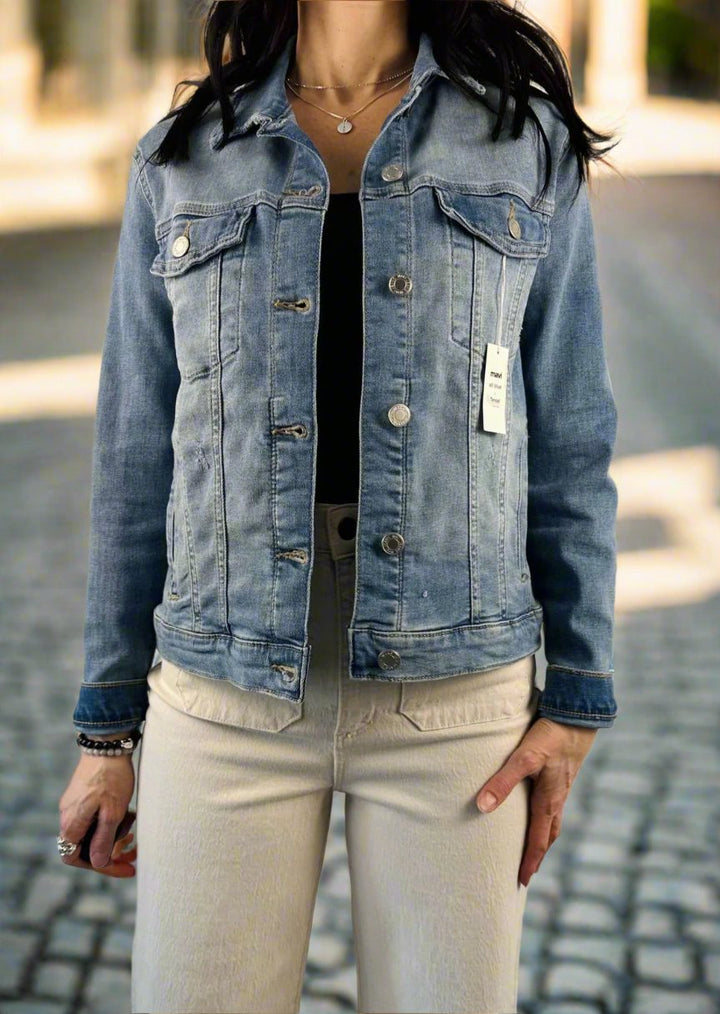 LIGHT FEATHER BLUE DENIM JACKET