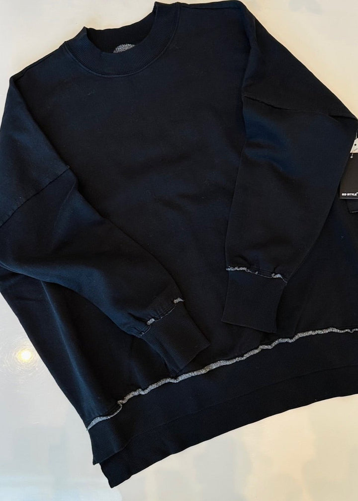 MIKKA VINTAGE BLACK OR HEATHER OATMEAL SWEATER