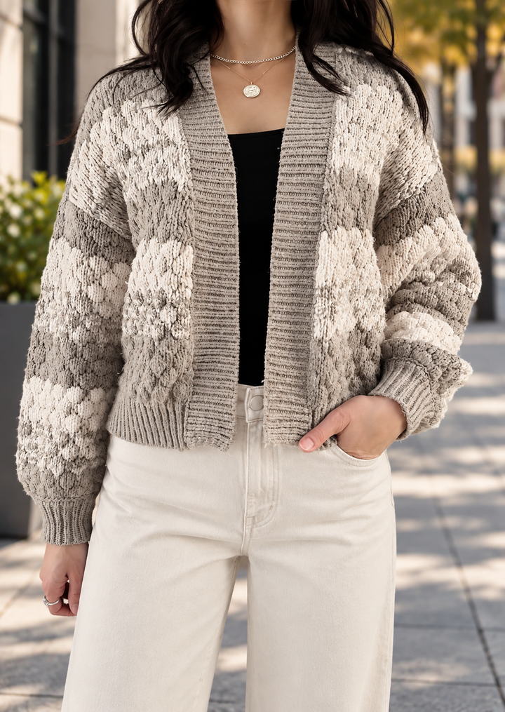 PISTACHIO STRIPE CARDIGAN