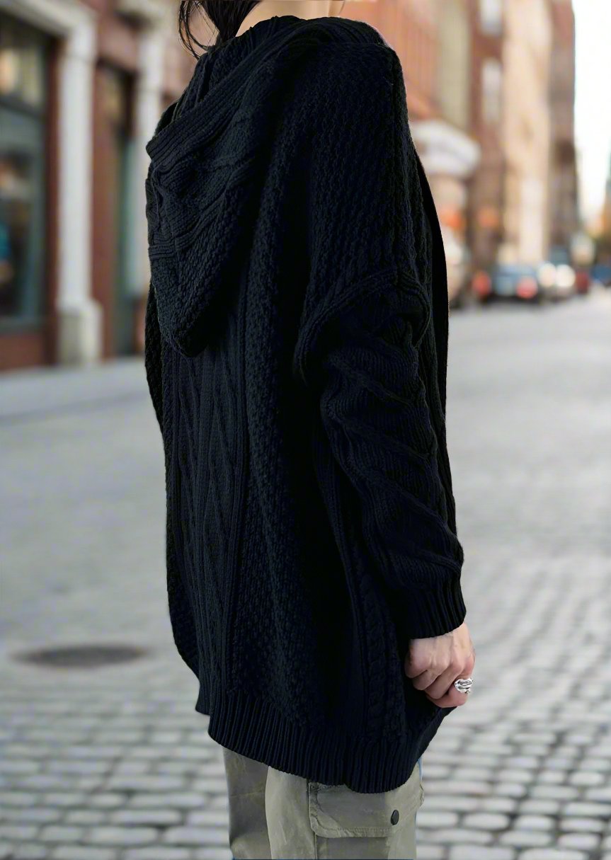 PLUTO CABLE KNIT CARDIGAN - Main Image