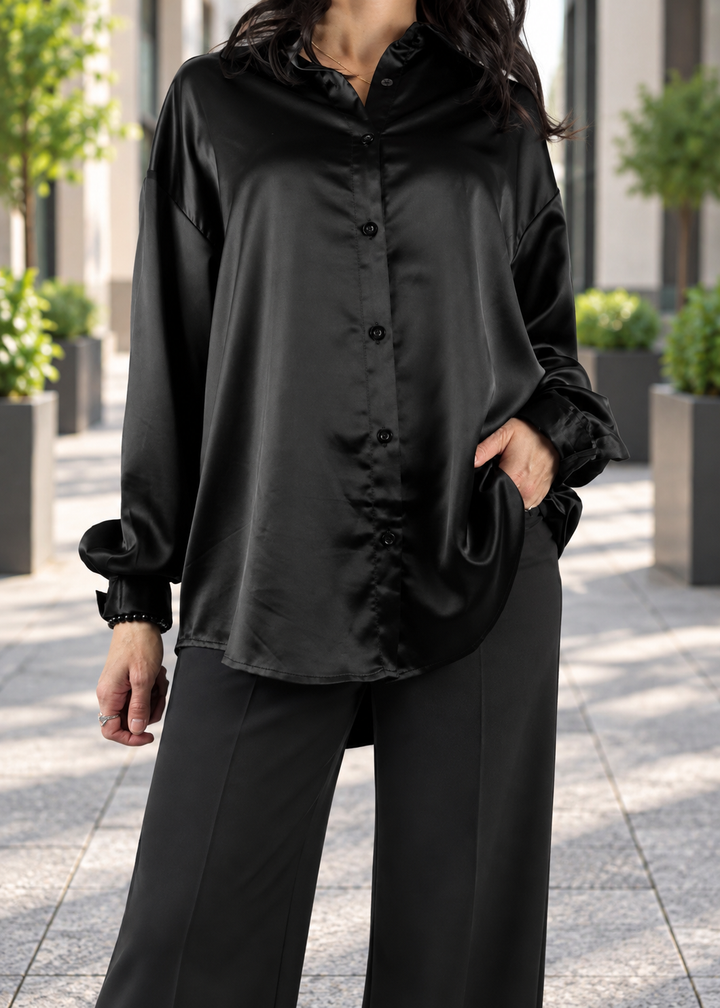 SILK BUTTON UP SHIRT