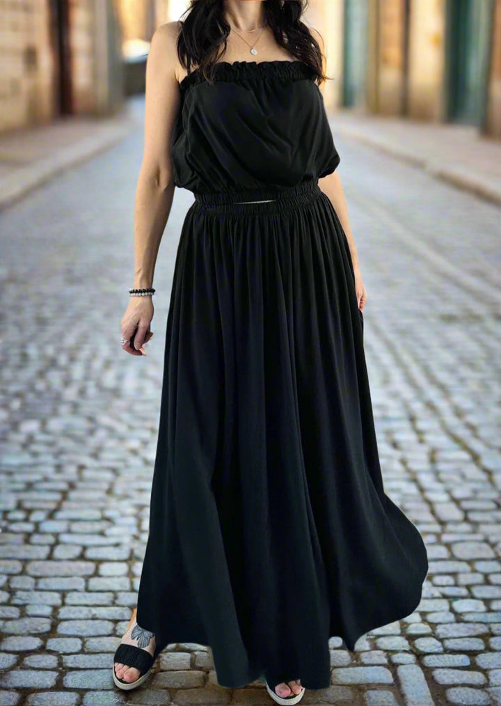 SWALE BLACK SKIRT SET