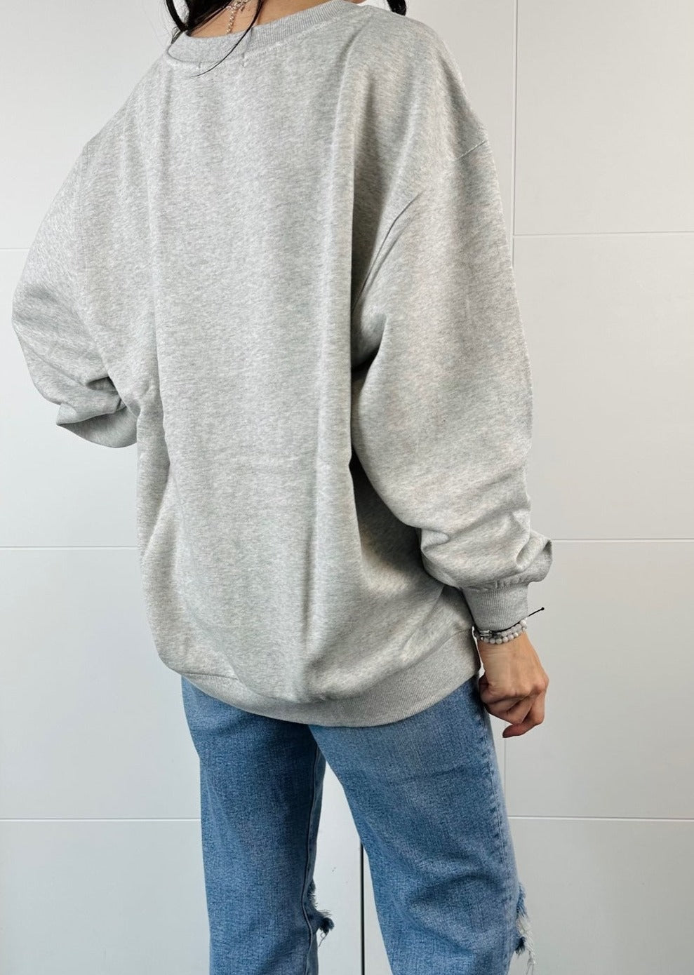 TAURUS HEATHERED GREY SWEATER