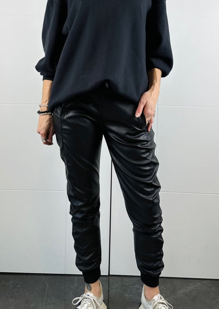 THE ULTIMATE VEGAN BLACK JOGGERS