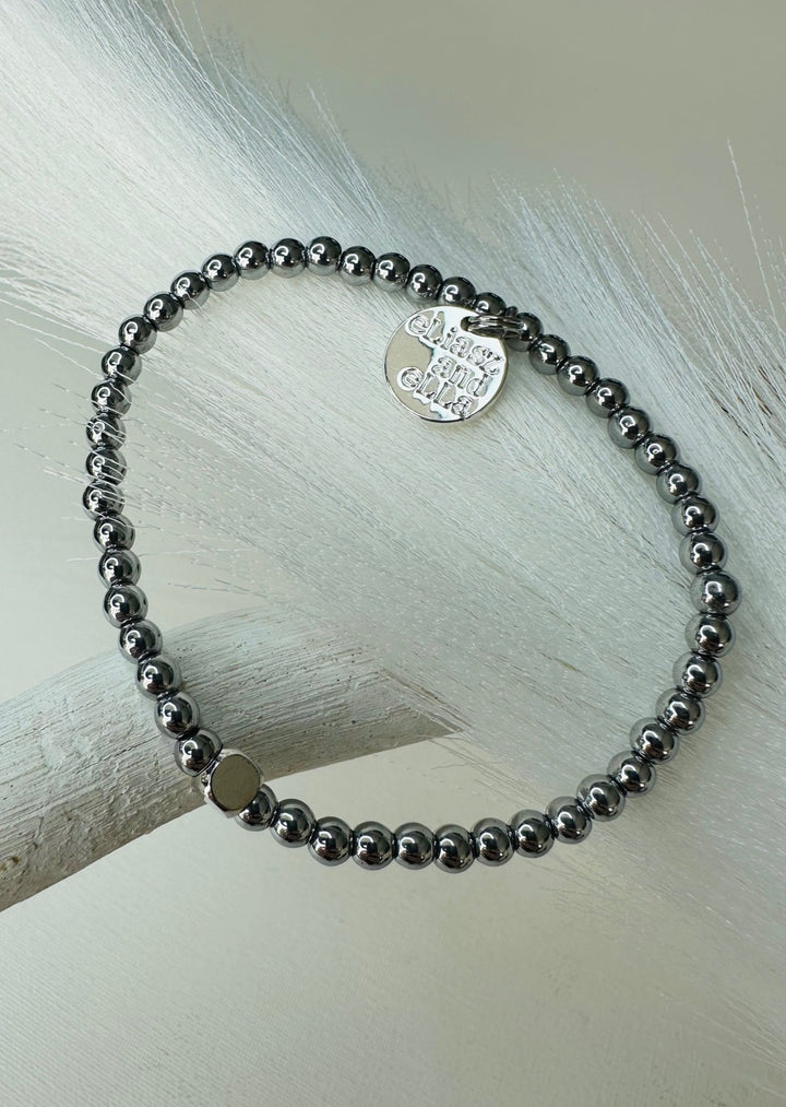 "ARGENTI" GUNMETAL HEMATITE BRACELET