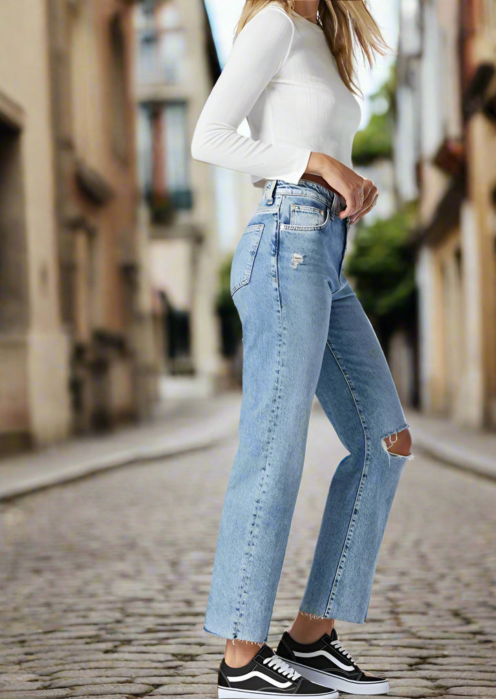 BARCELONA SHADED ORGANIC BLUE JEAN