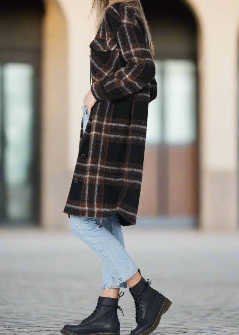 Black checkered jacket hotsell