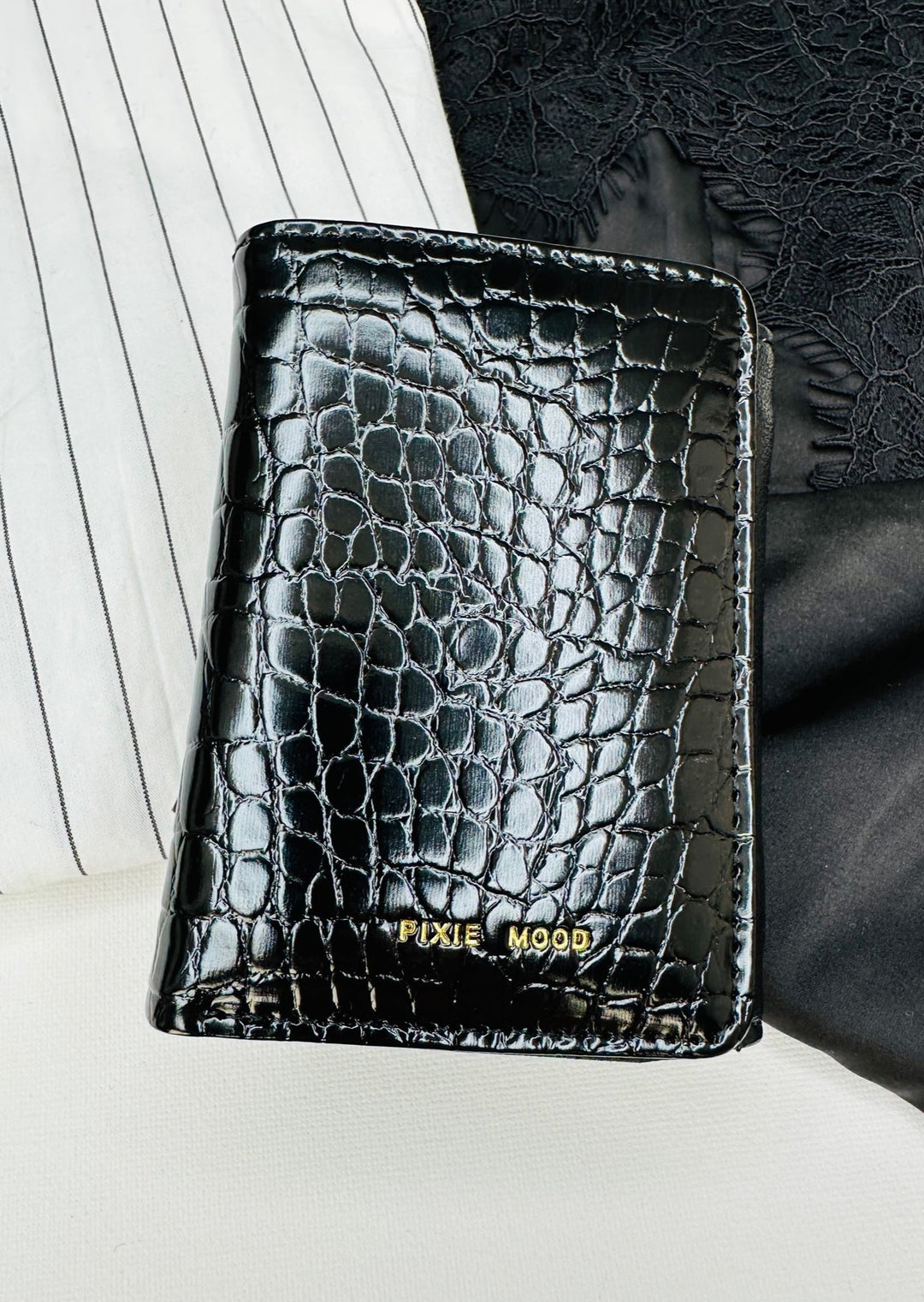 CANDICE WALLET - FAUX BLACK