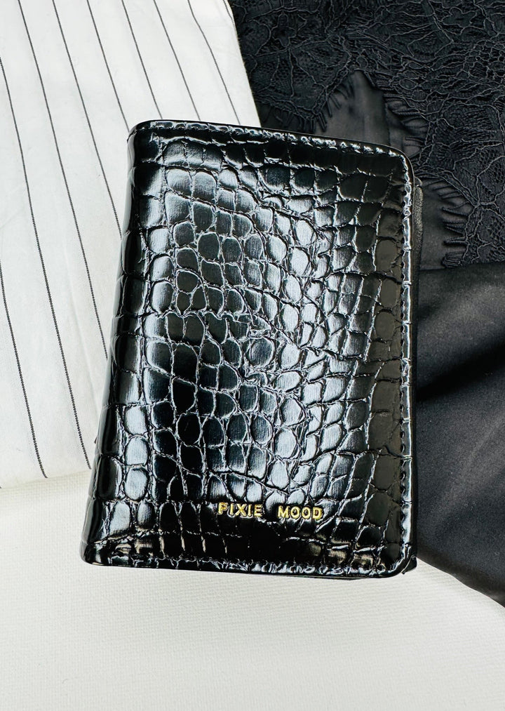 CANDICE WALLET - FAUX BLACK