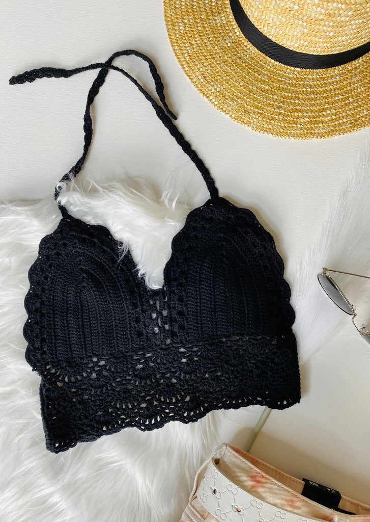 crochet bralette top