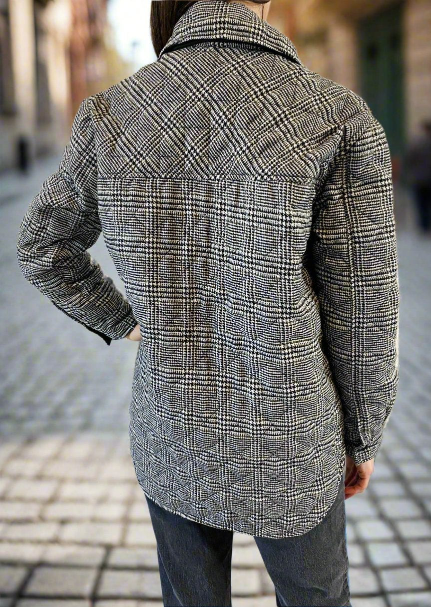 Checkered Charm Quilted Jacket2