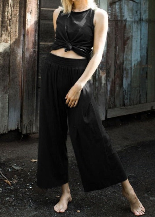 DAFFODIL BLACK TANK TOP