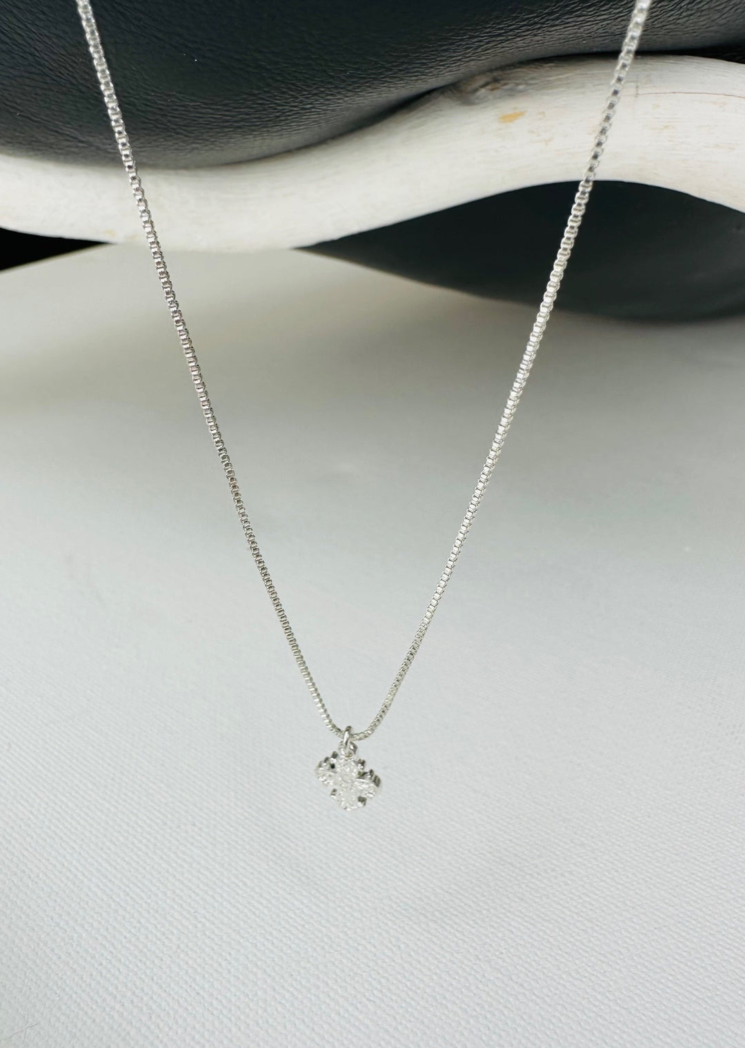 DAGMAR RECYCLED MINI CROSS PENDANT NECKLACE