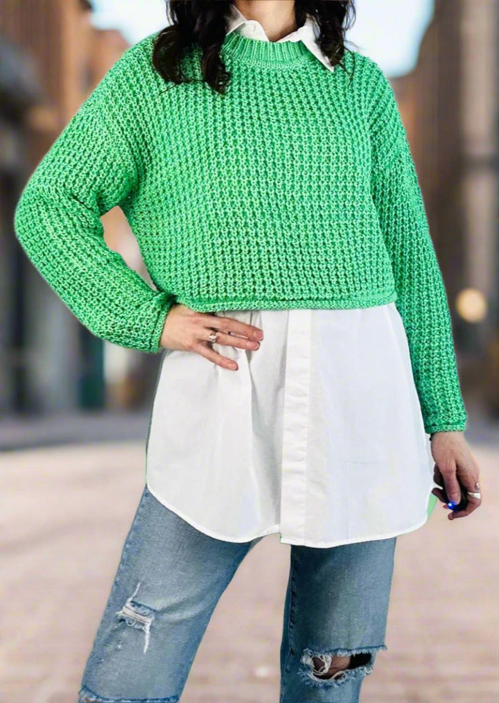 DARLA MARGARTIA LIME SWEATER