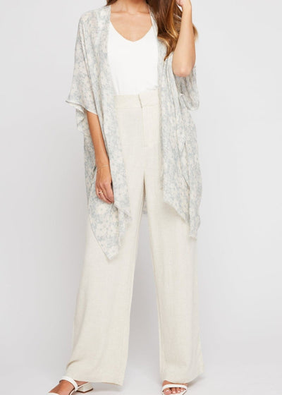 DAWN MIST TROPICAL KIMONO