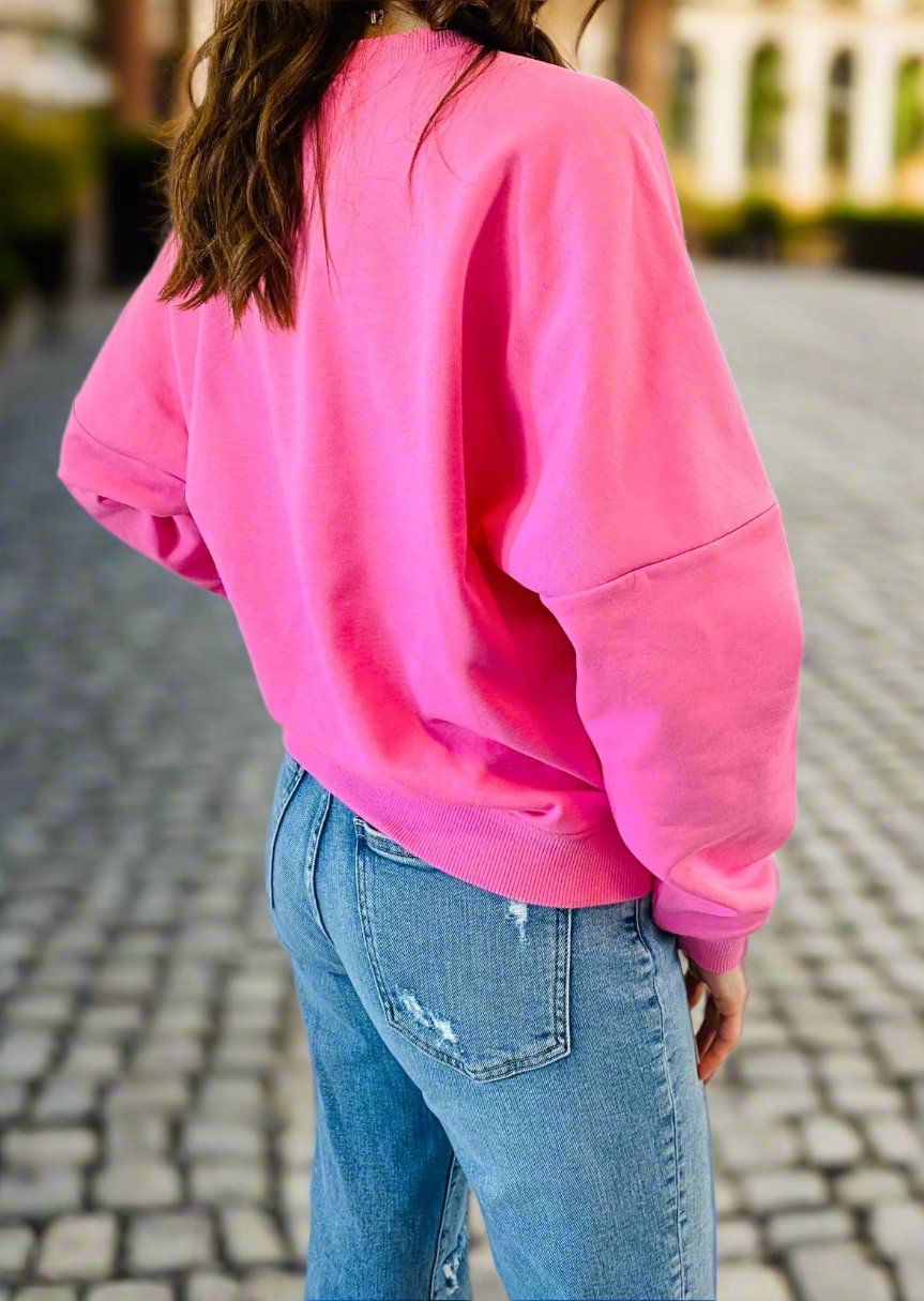 PIECE OF MIND PINK SWEATER