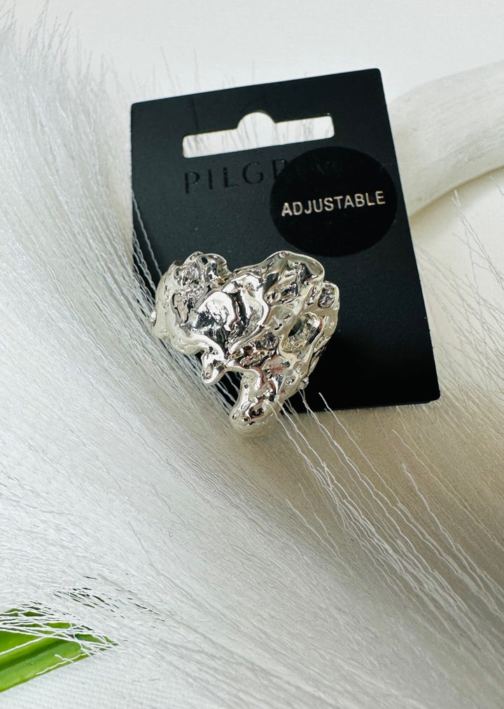 FEELINGS OF L.A. CRYSTAL SILVER RING