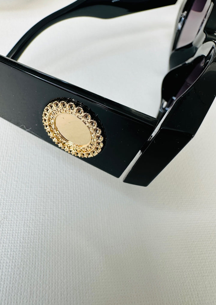 GRACE BLACK CAT EYE SUNGLASSES