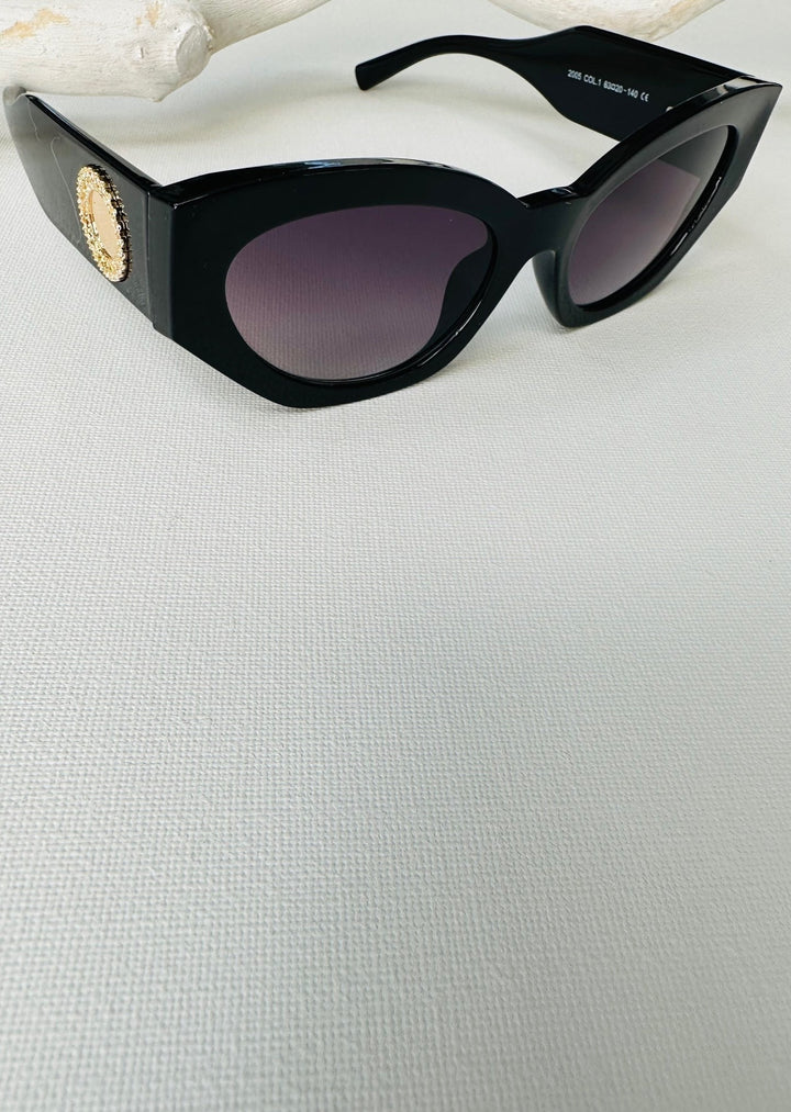 GRACE BLACK CAT EYE SUNGLASSES