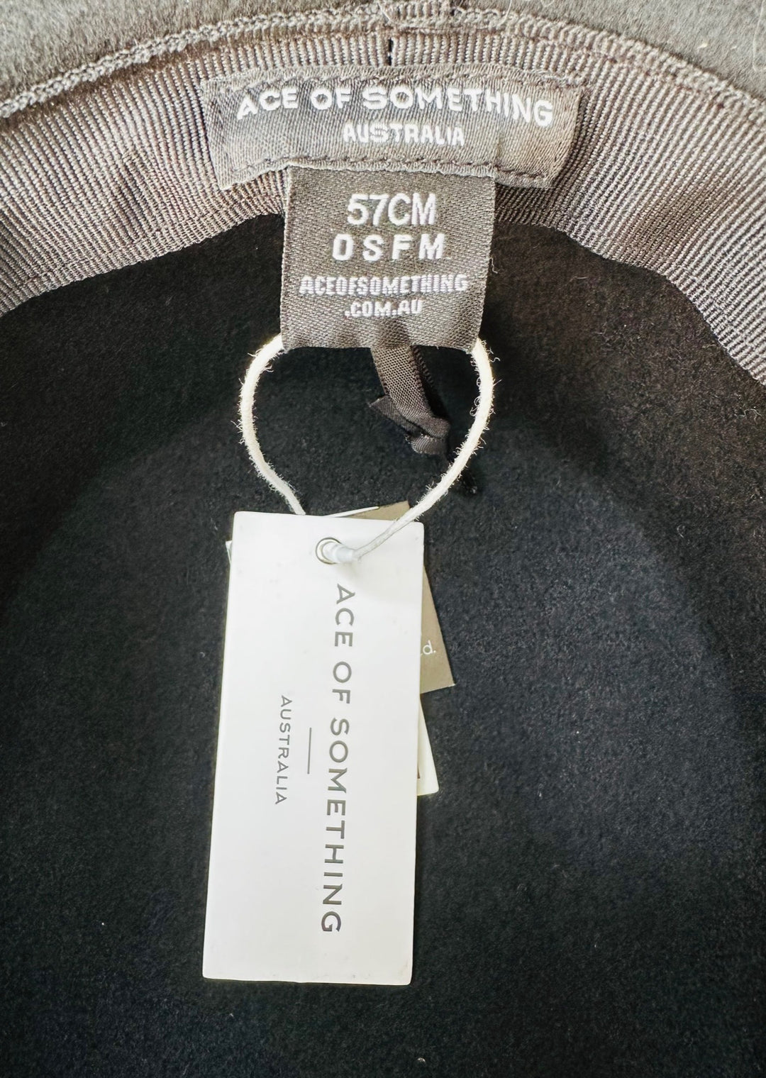 GUNSMOKE BLACK BOATER HAT