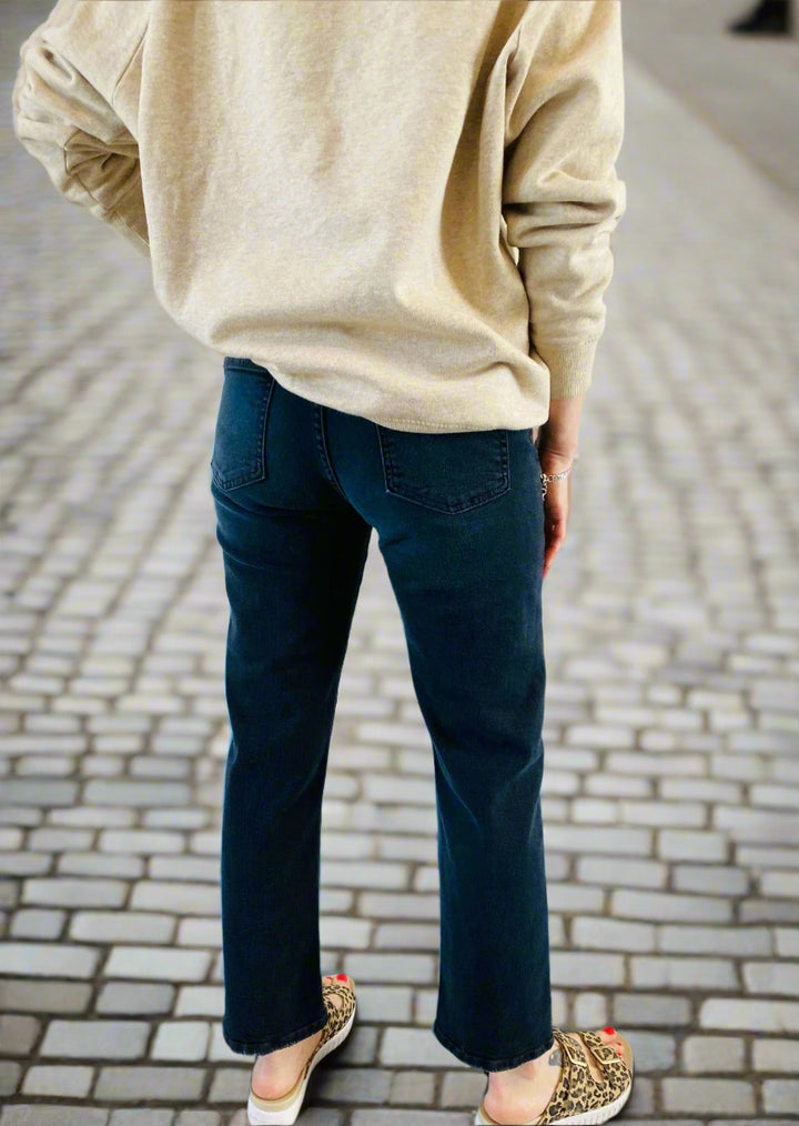 HIGHLAND RIOT DISTRESSED BLACK JEANS