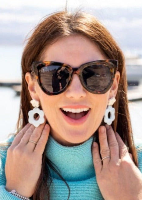 HAYLEY TORTOISE CAT EYE SUNGLASSES