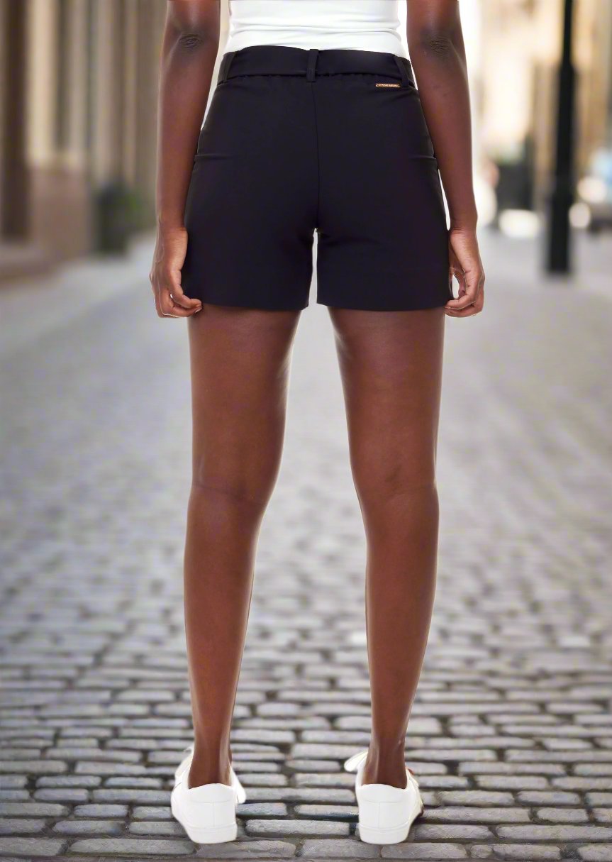 VICTORIA VEGAN SILK BLACK SHORT