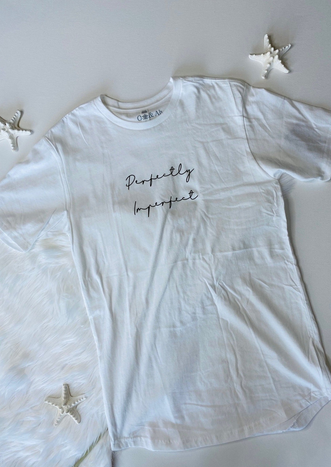 "PERFECTLY IMPERFECT" BED TEE