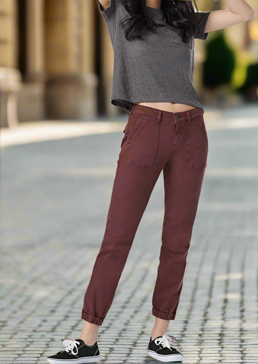IVY SLIM CARGO PANT - STONE BROWN