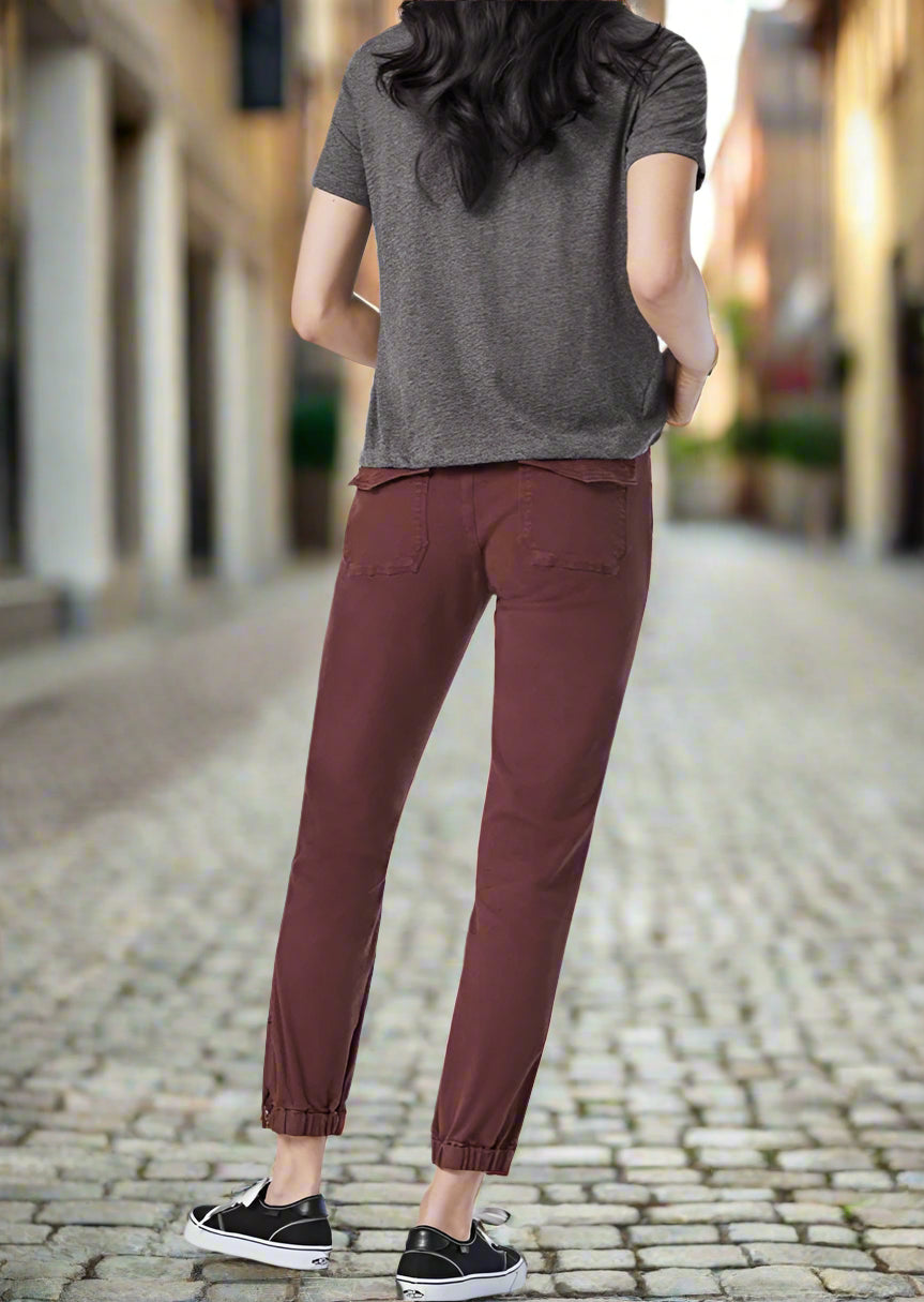 IVY SLIM CARGO PANT - STONE BROWN