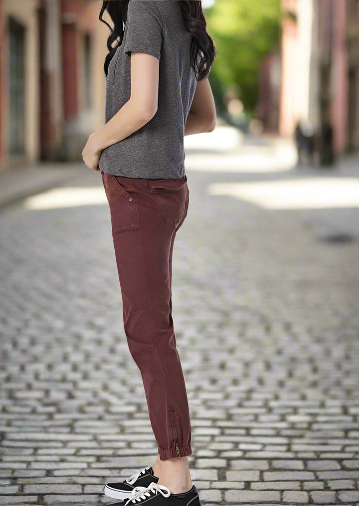 IVY SLIM CARGO PANT - STONE BROWN